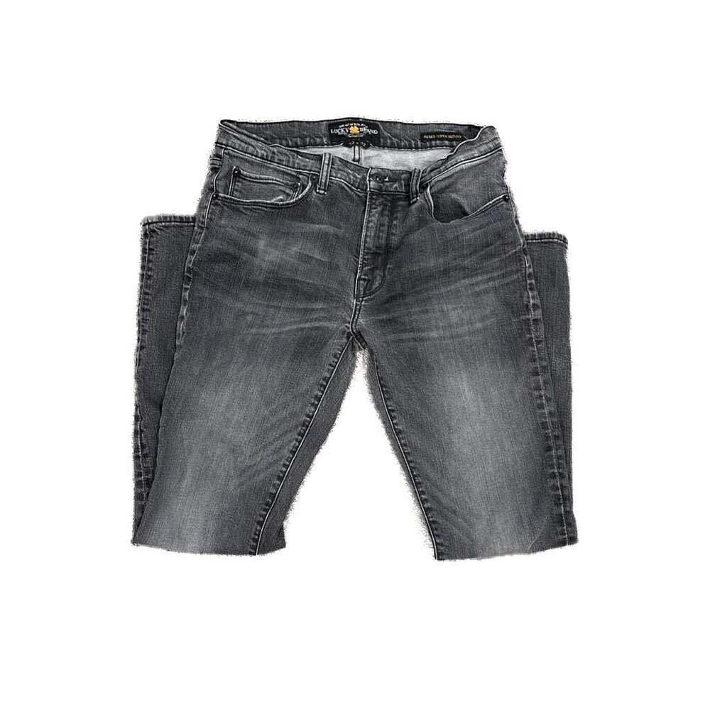 Lucky Brand Rebel Super Skinny Jeans, Gray Washed Denim, Size 32x32‎